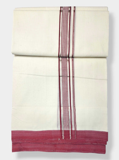 Kerala Balaramapuram Pure Cotton Handloom Mundu/Dhoti