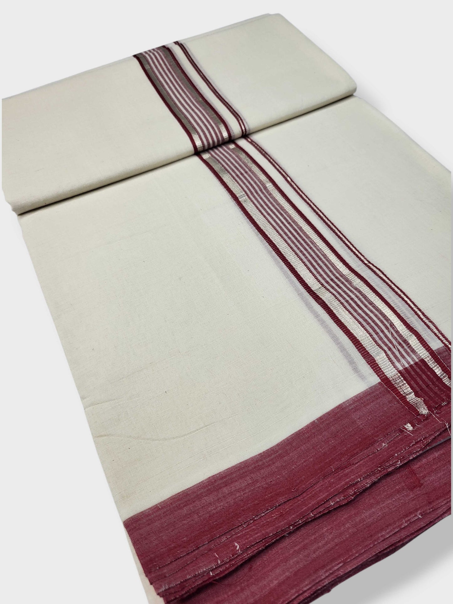 Kerala Balaramapuram Pure Cotton Handloom Mundu/Dhoti