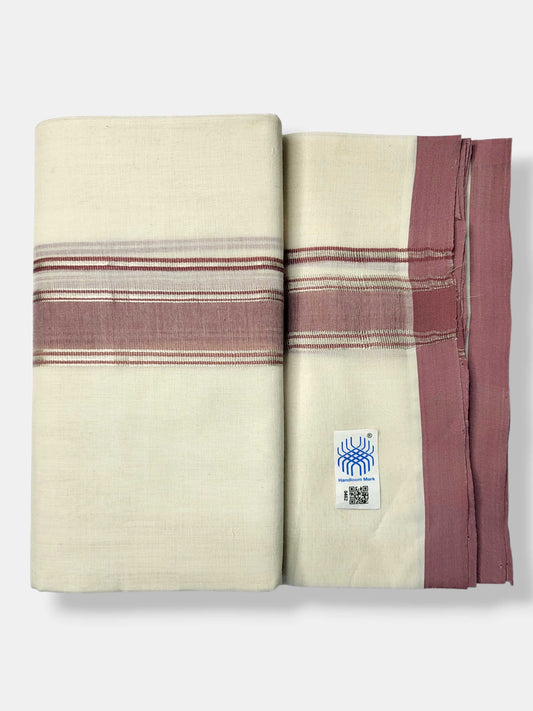 Kerala Balaramapuram Pure Cotton Handloom Mundu/Dhoti