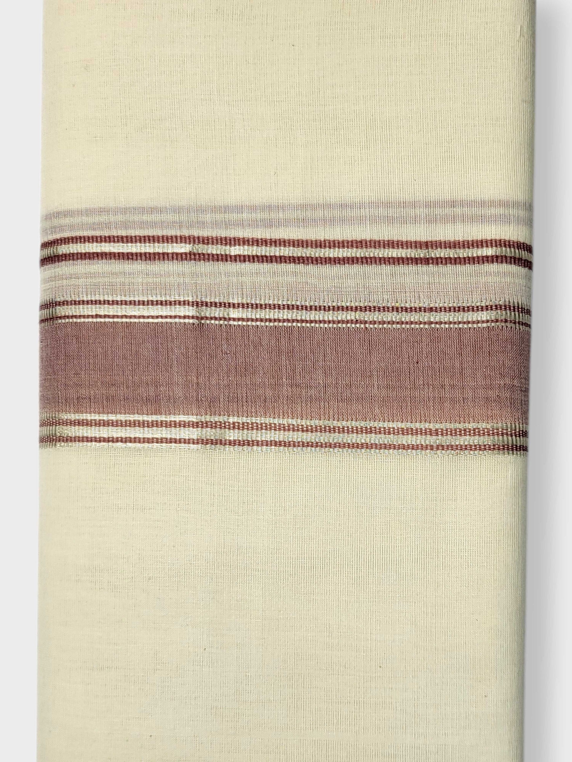 Kerala Balaramapuram Pure Cotton Handloom Mundu/Dhoti