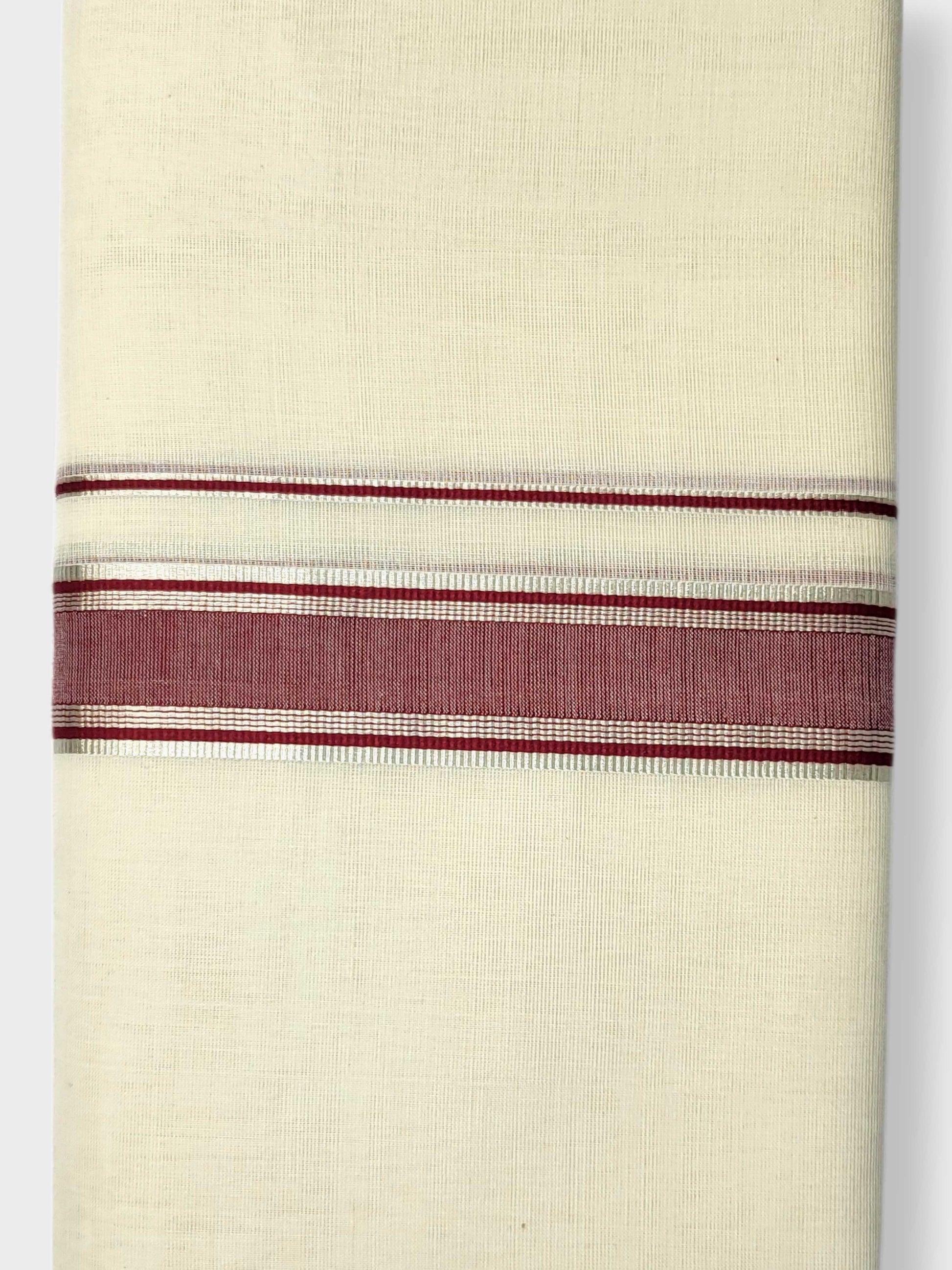 Kerala Balaramapuram Pure Cotton Handloom Mundu/Dhoti