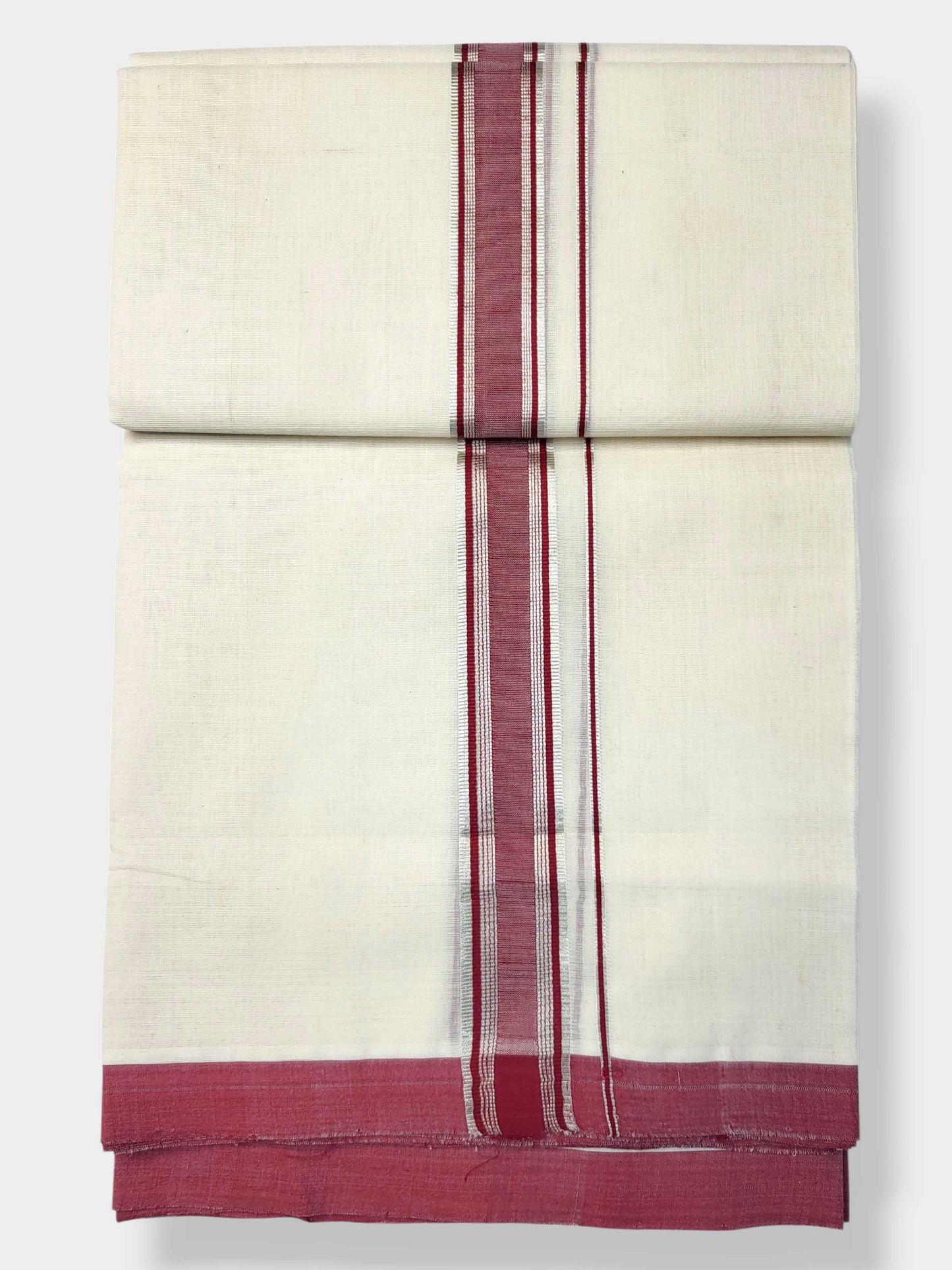 Kerala Balaramapuram Pure Cotton Handloom Mundu/Dhoti