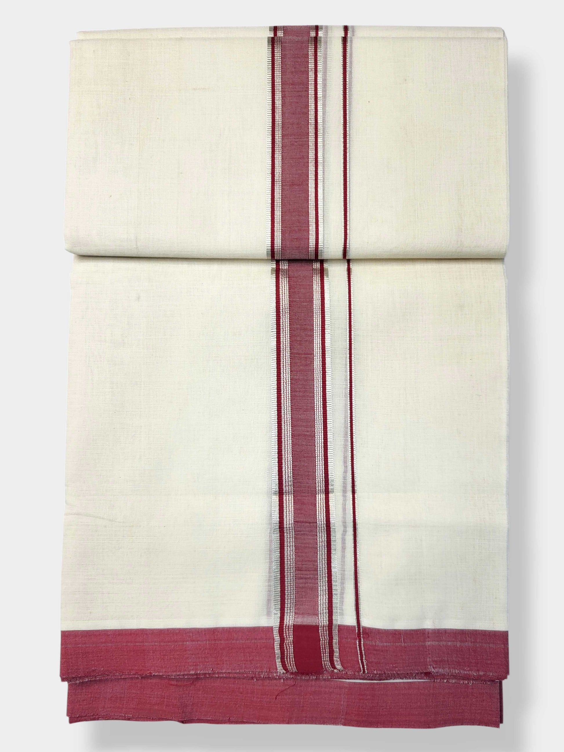 Kerala Balaramapuram Pure Cotton Handloom Mundu/Dhoti