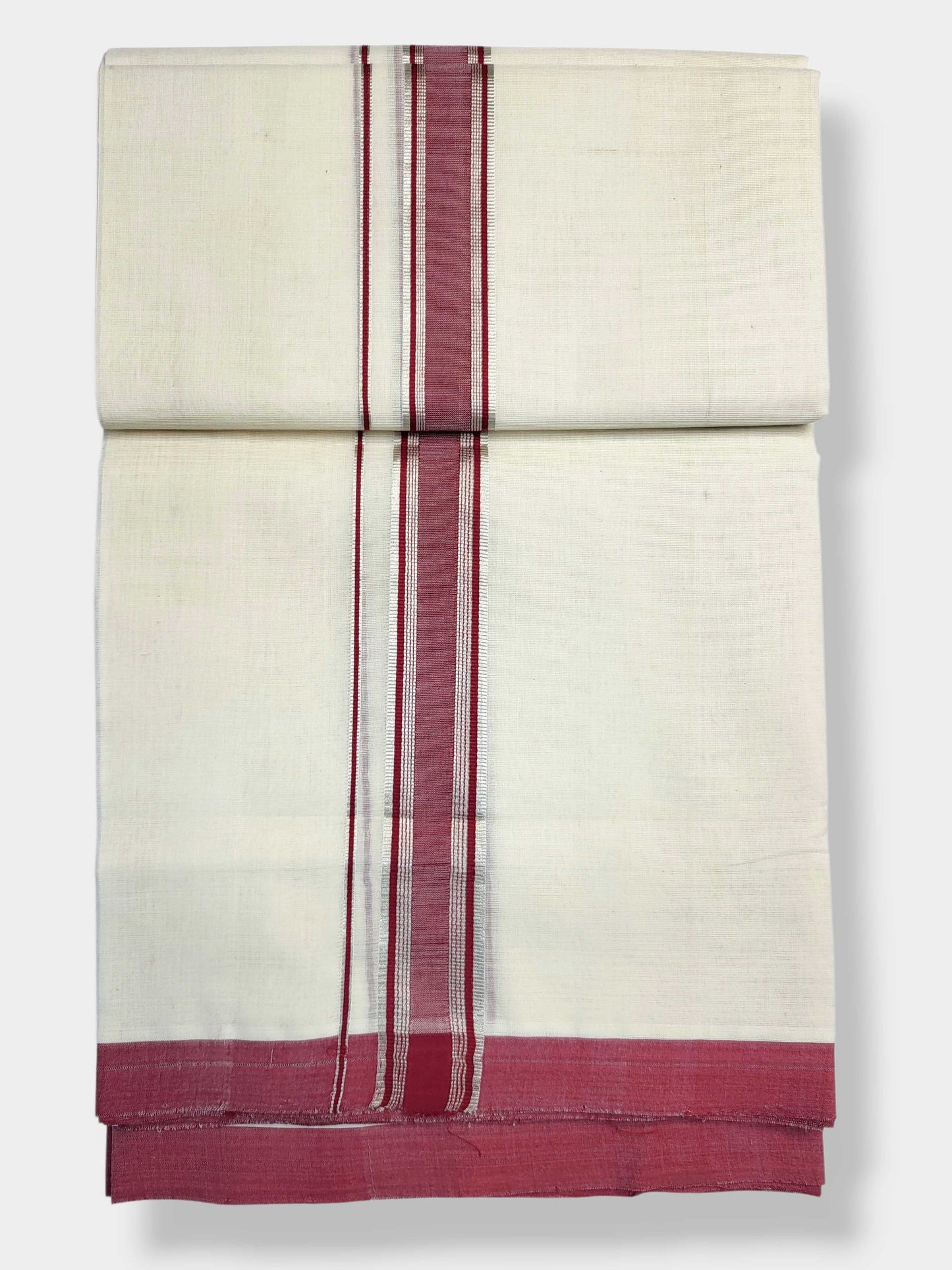 Kerala Balaramapuram Pure Cotton Handloom Mundu/Dhoti