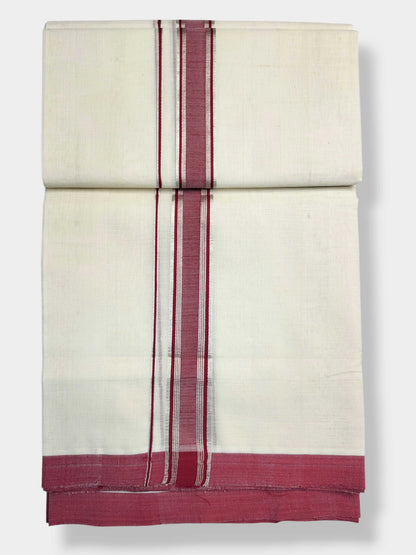 Kerala Balaramapuram Pure Cotton Handloom Mundu/Dhoti