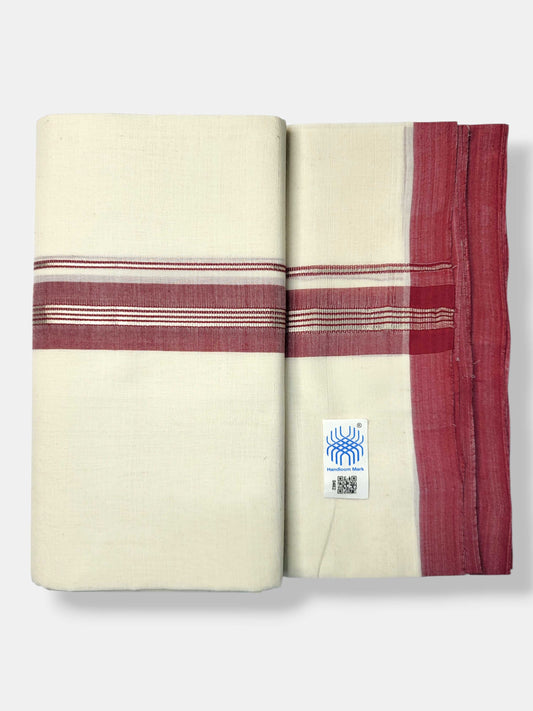 Kerala Balaramapuram Pure Cotton Handloom Mundu/Dhoti