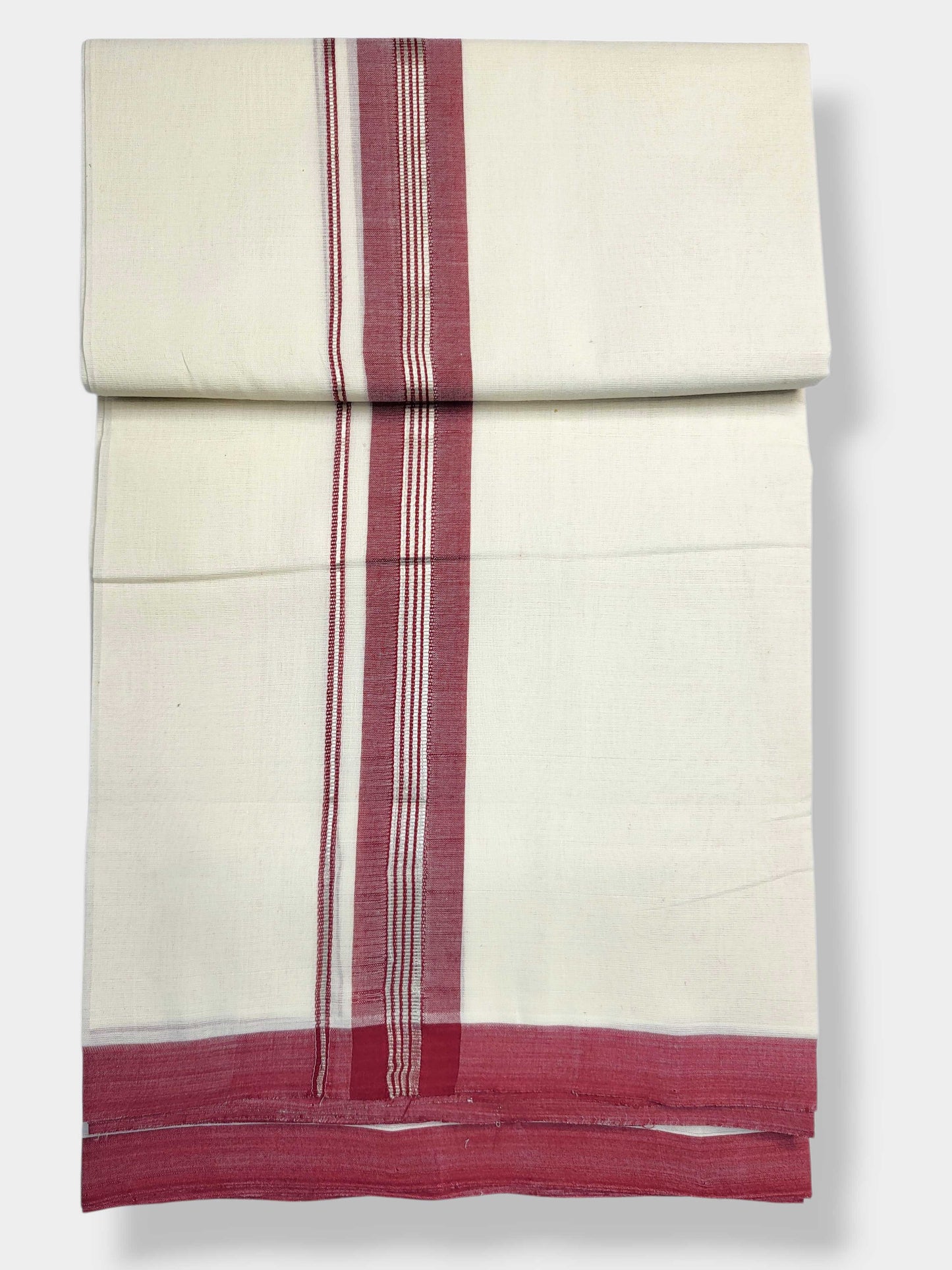 Kerala Balaramapuram Pure Cotton Handloom Mundu/Dhoti