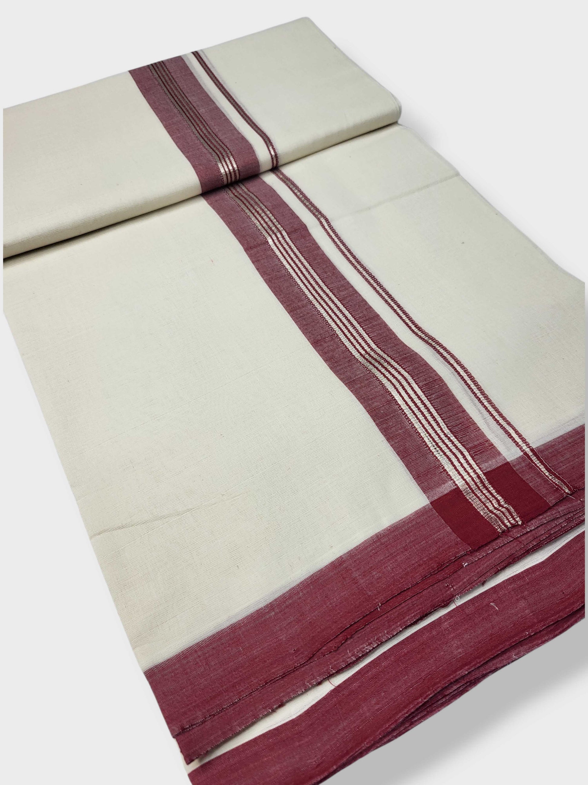 Kerala Balaramapuram Pure Cotton Handloom Mundu/Dhoti