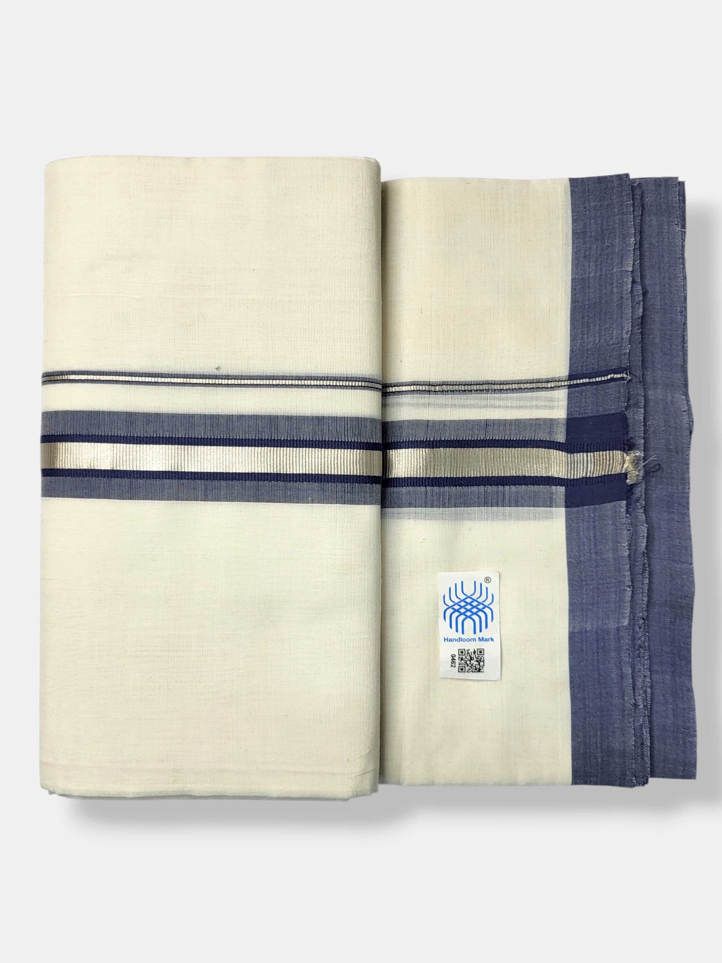 Kerala Balaramapuram Pure Cotton Handloom Mundu/Dhoti