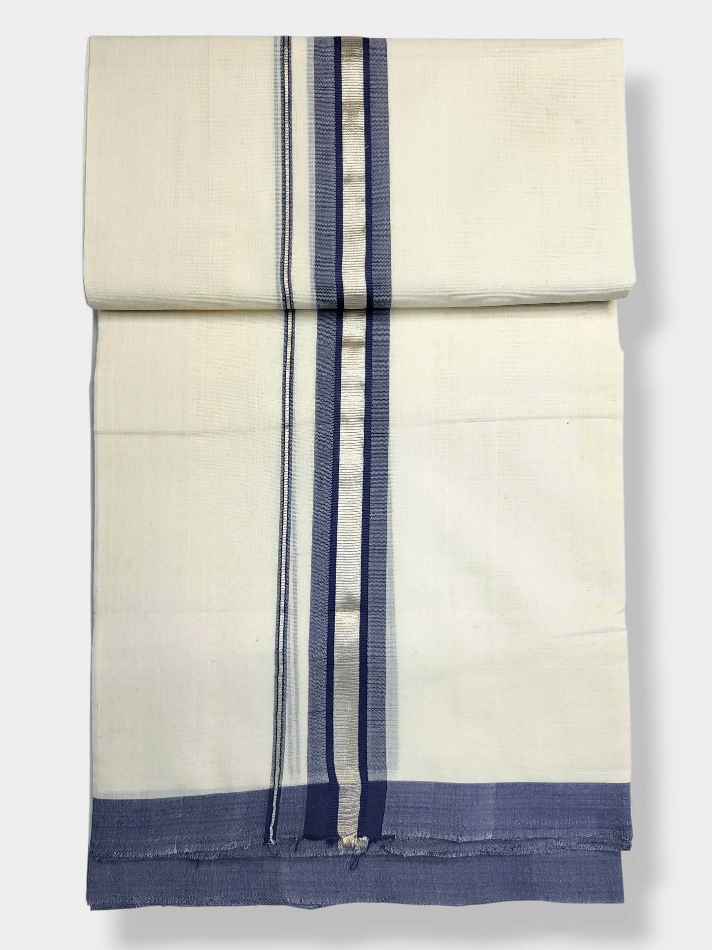 Kerala Balaramapuram Pure Cotton Handloom Mundu/Dhoti