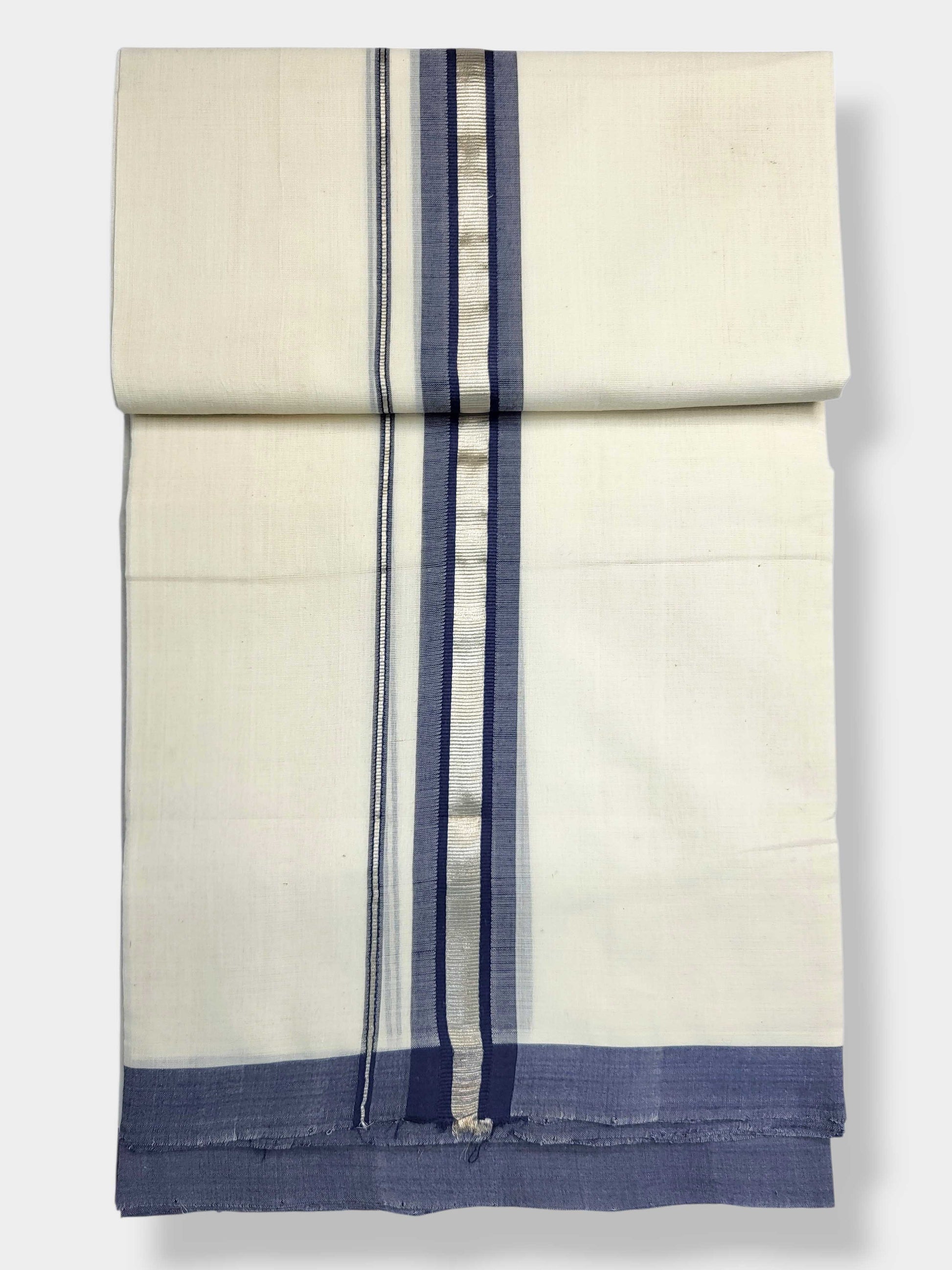 Kerala Balaramapuram Pure Cotton Handloom Mundu/Dhoti