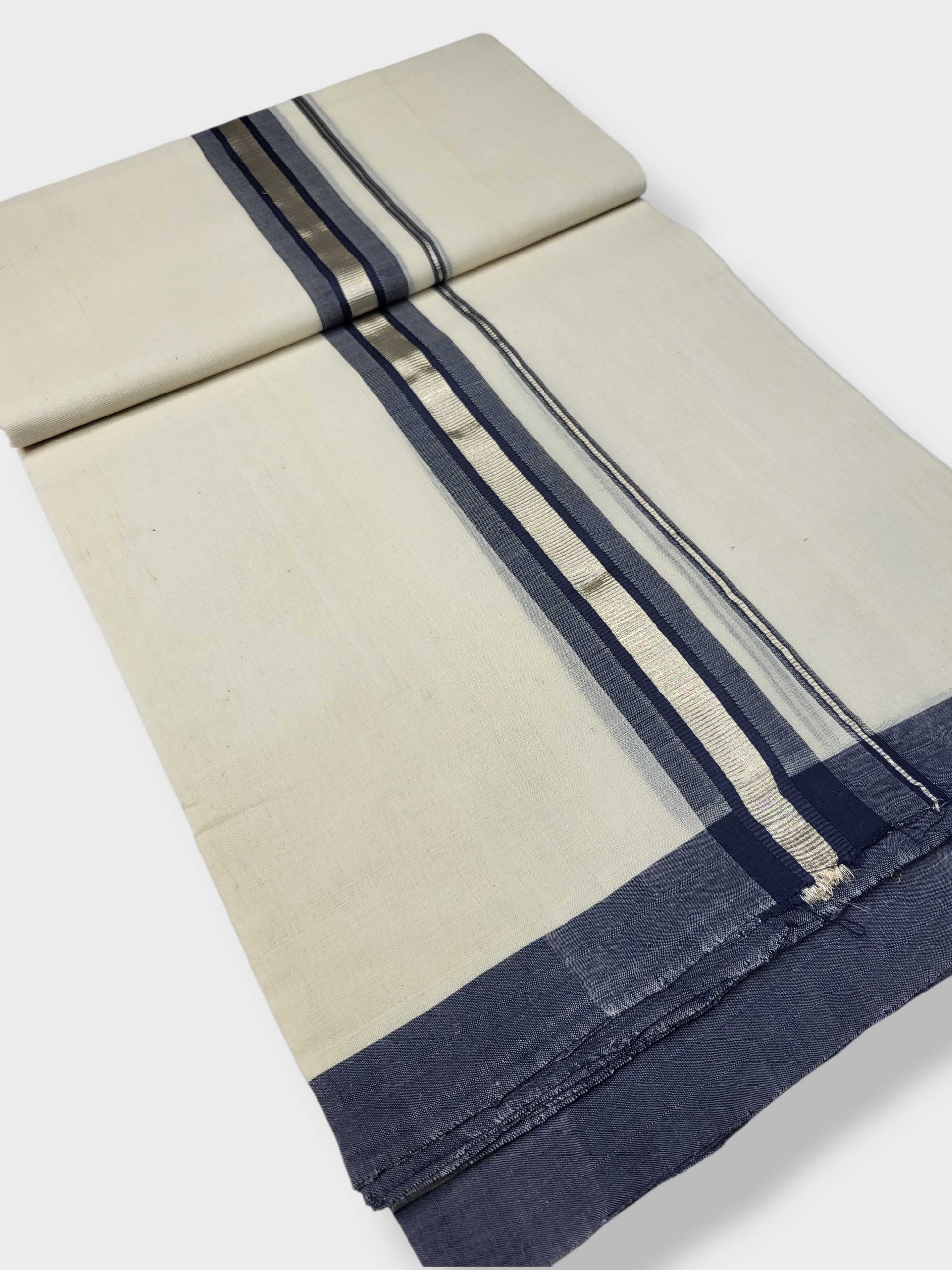 Kerala Balaramapuram Pure Cotton Handloom Mundu/Dhoti