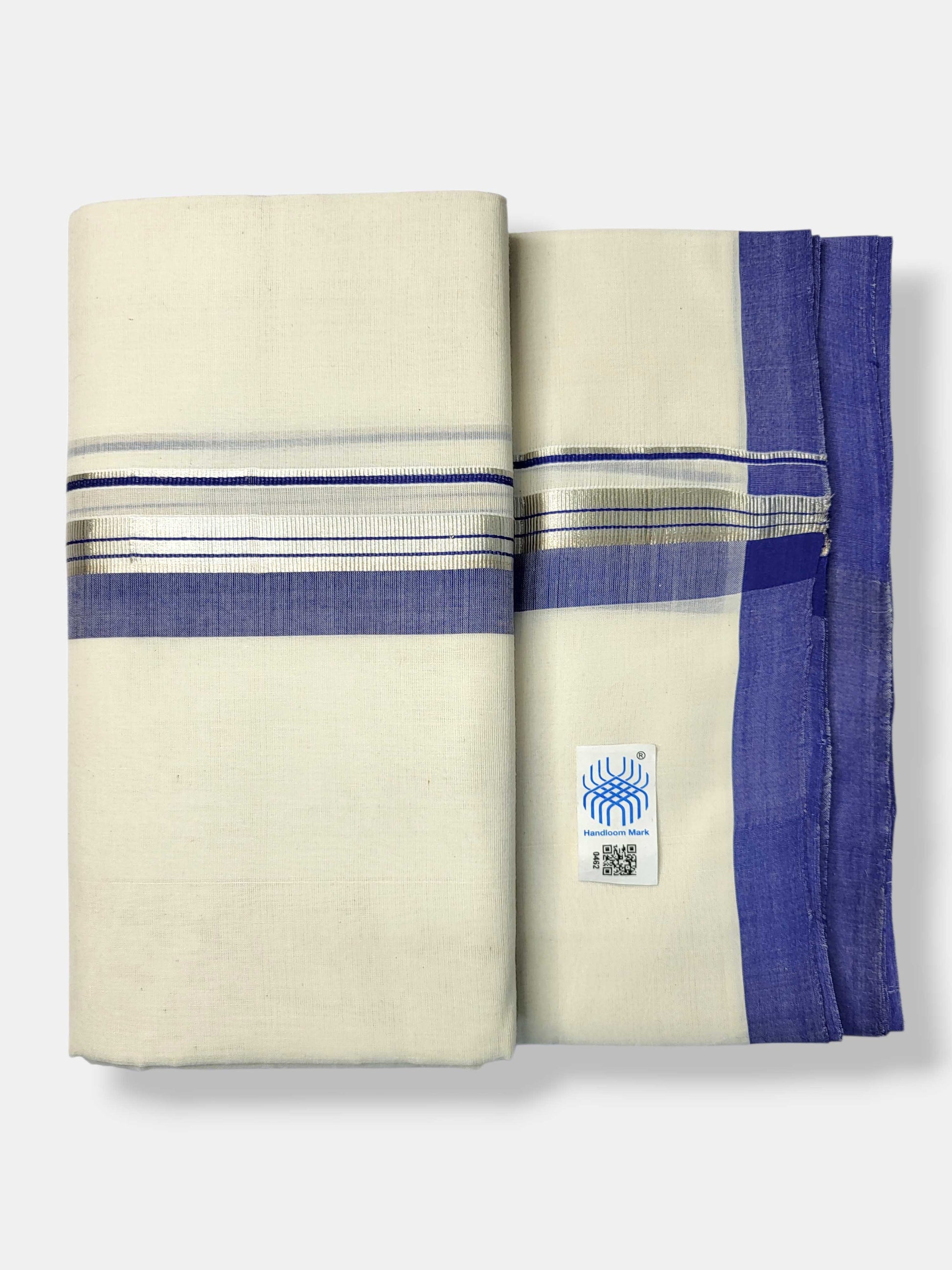 Kerala Balaramapuram Pure Cotton Handloom Mundu/Dhoti