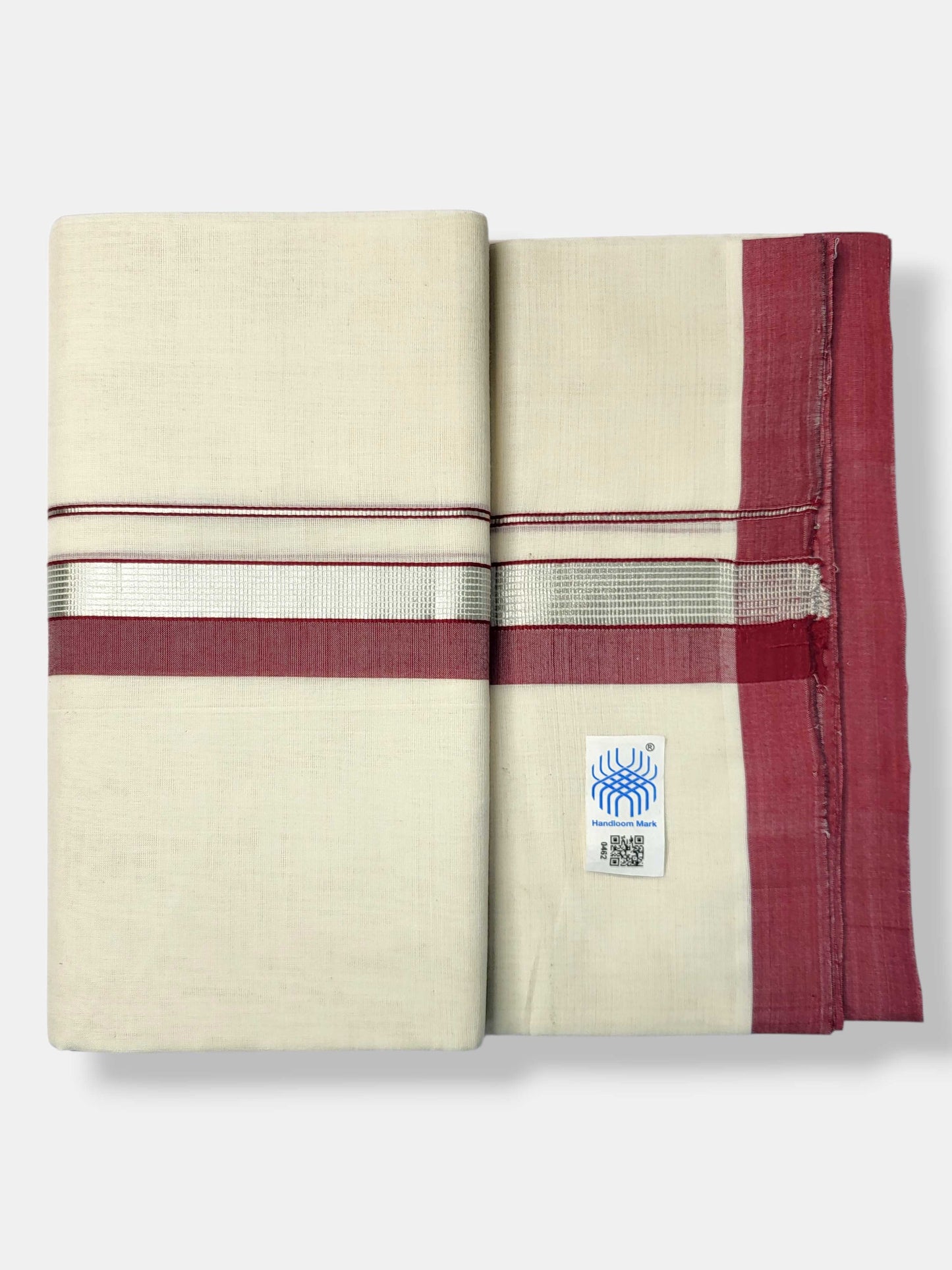 Kerala Balaramapuram Pure Cotton Handloom Mundu/Dhoti
