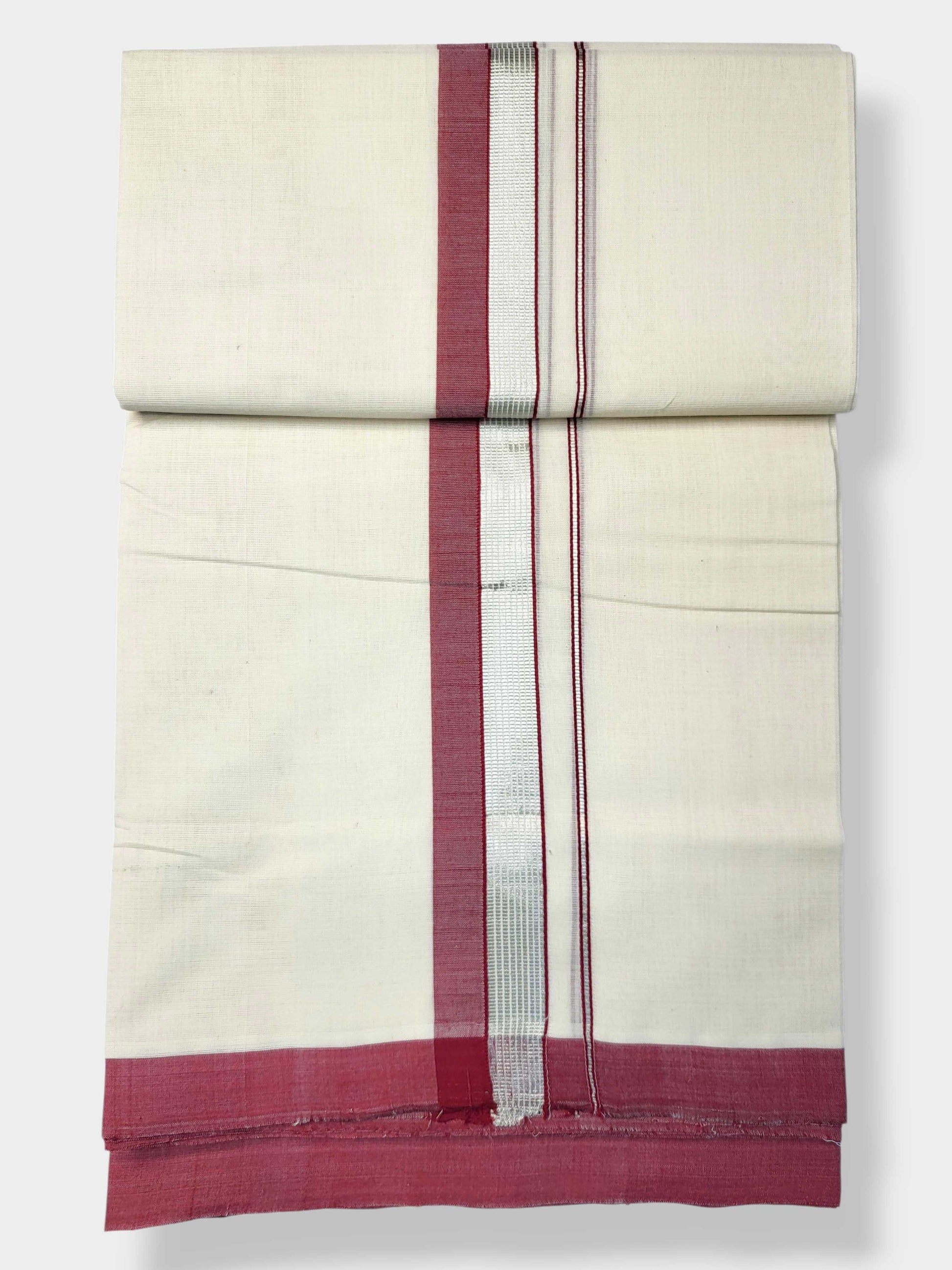 Kerala Balaramapuram Pure Cotton Handloom Mundu/Dhoti