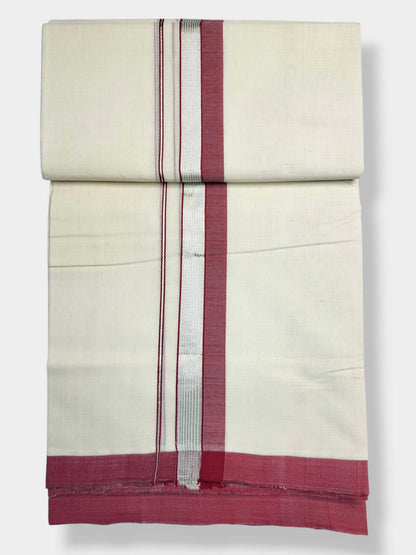 Kerala Balaramapuram Pure Cotton Handloom Mundu/Dhoti