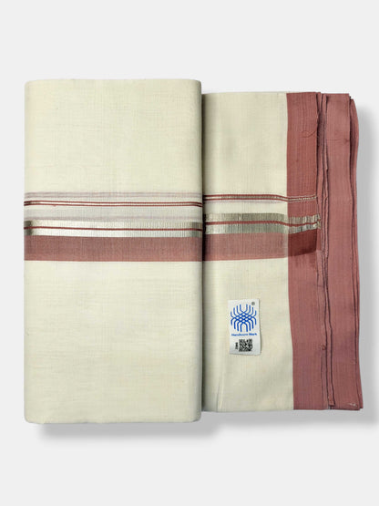 Kerala Balaramapuram Pure Cotton Handloom Mundu/Dhoti