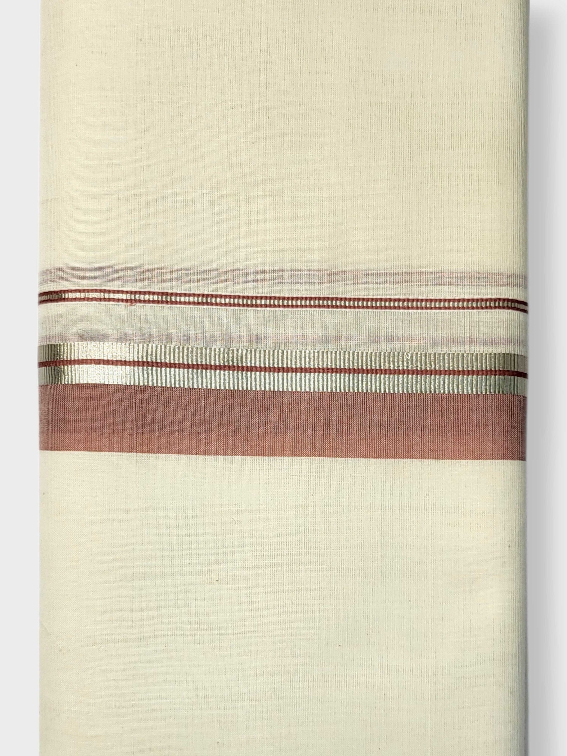 Kerala Balaramapuram Pure Cotton Handloom Mundu/Dhoti