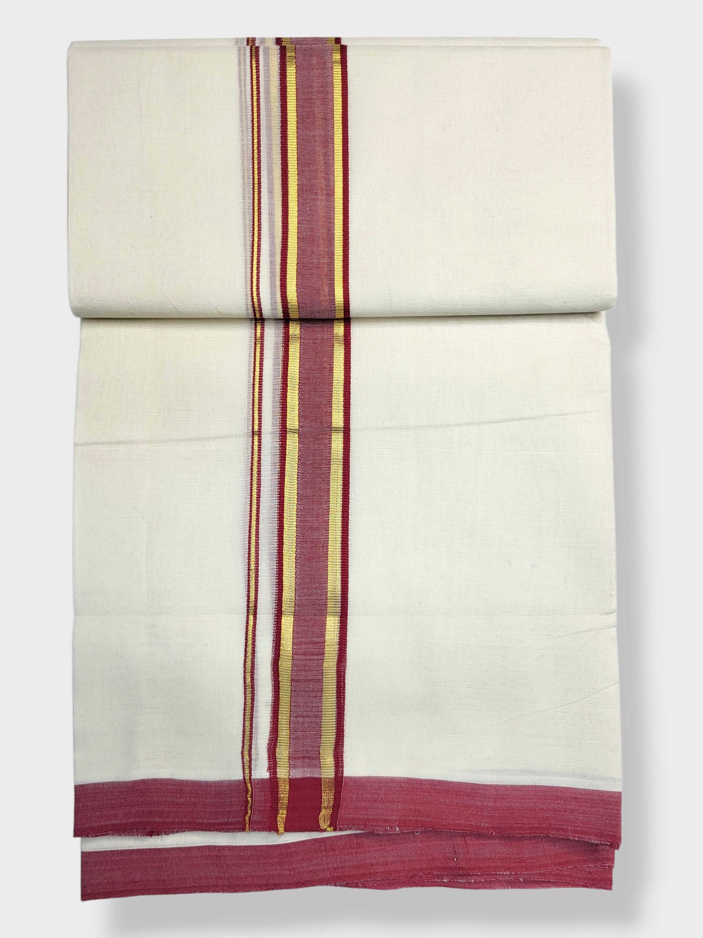 Kerala Balaramapuram Pure Cotton Handloom Mundu/Dhoti