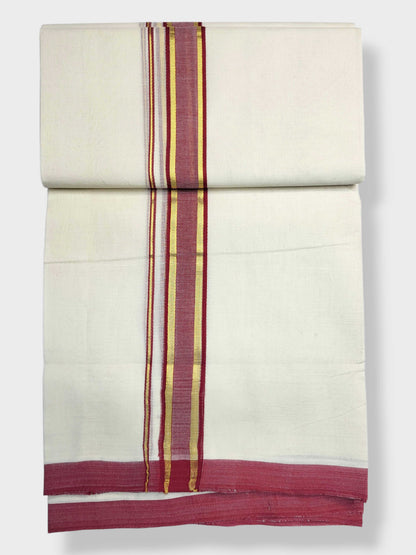 Kerala Balaramapuram Pure Cotton Handloom Mundu/Dhoti