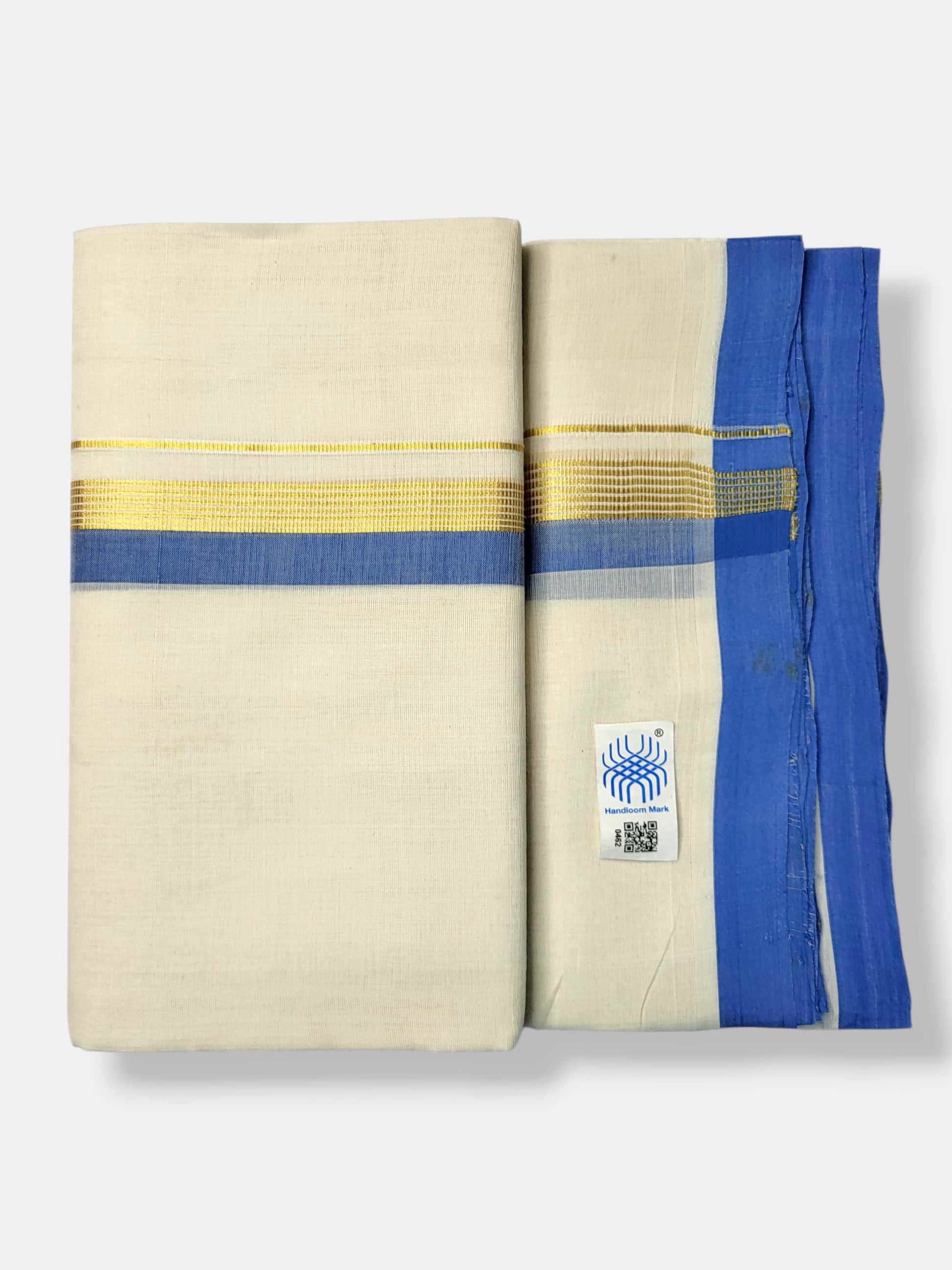 Kerala Balaramapuram Pure Cotton Handloom Mundu/Dhoti