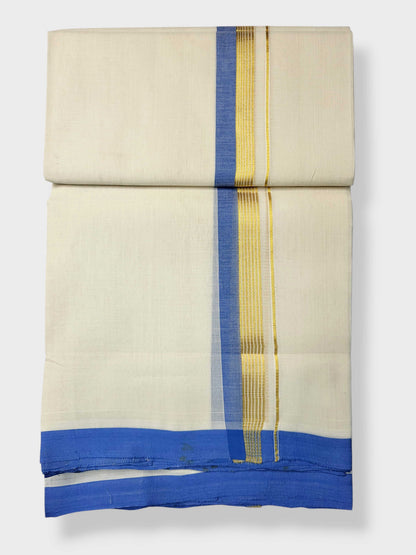 Kerala Balaramapuram Pure Cotton Handloom Mundu/Dhoti