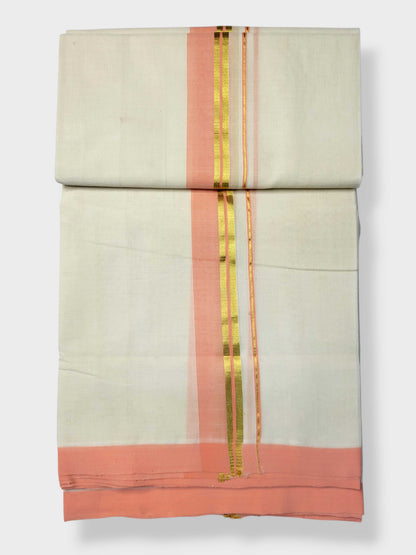 Kerala Balaramapuram Pure Cotton Handloom Mundu/Dhoti