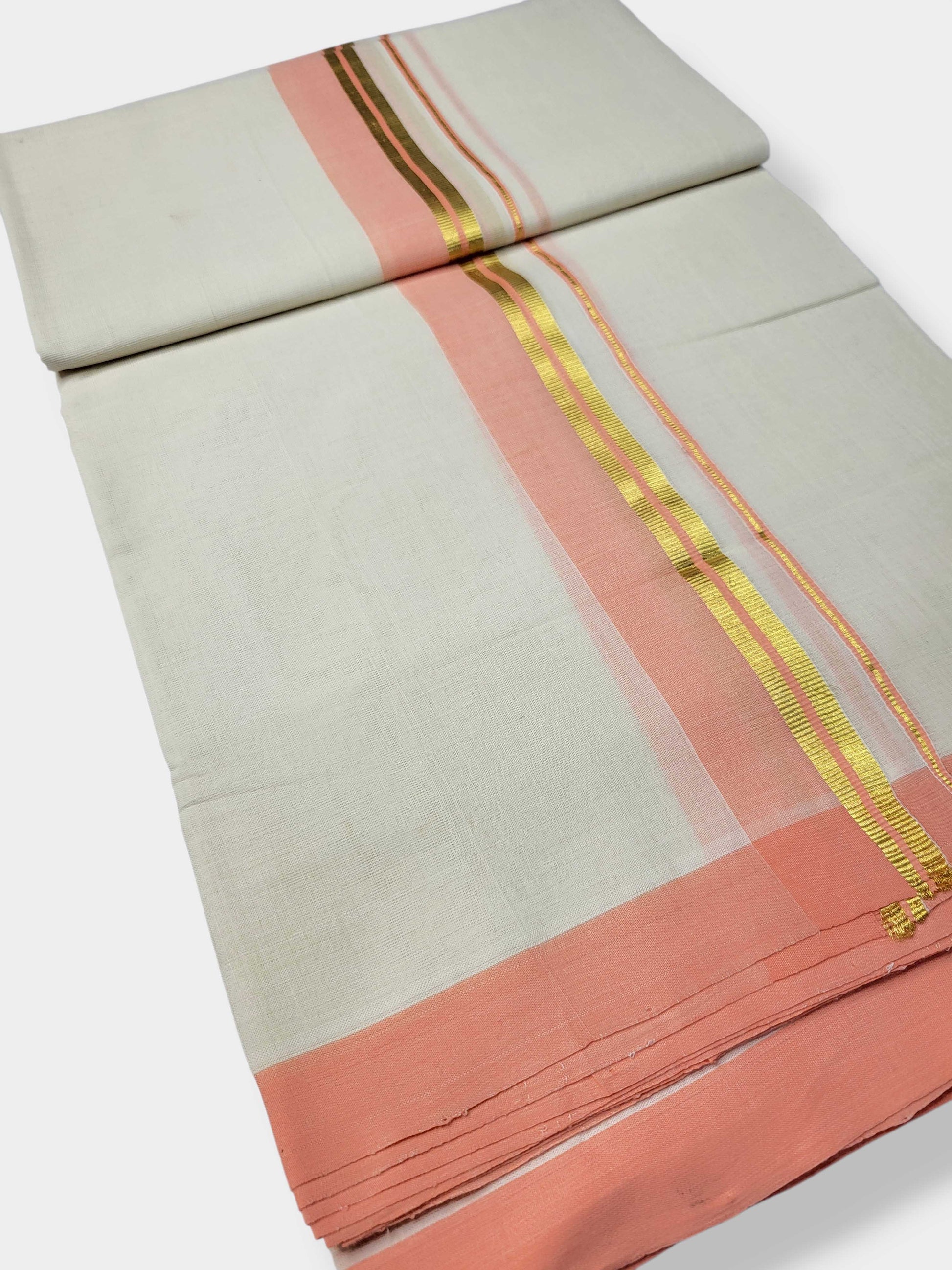 Kerala Balaramapuram Pure Cotton Handloom Mundu/Dhoti