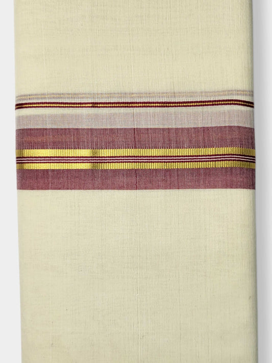 Kerala Balaramapuram Pure Cotton Handloom Mundu/Dhoti
