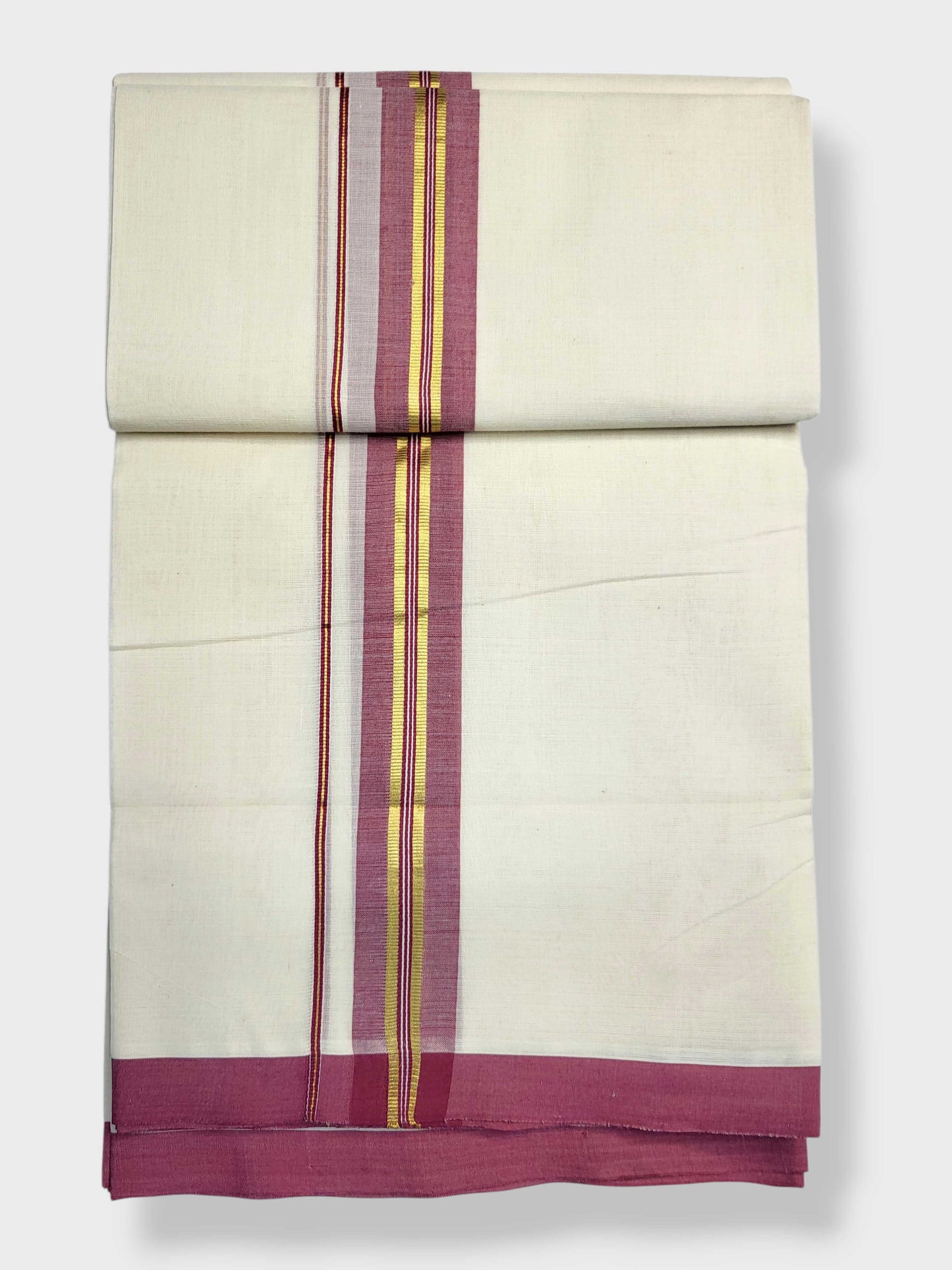 Kerala Balaramapuram Pure Cotton Handloom Mundu/Dhoti