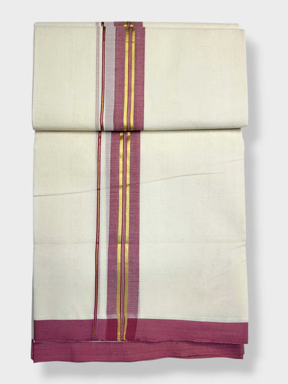Kerala Balaramapuram Pure Cotton Handloom Mundu/Dhoti