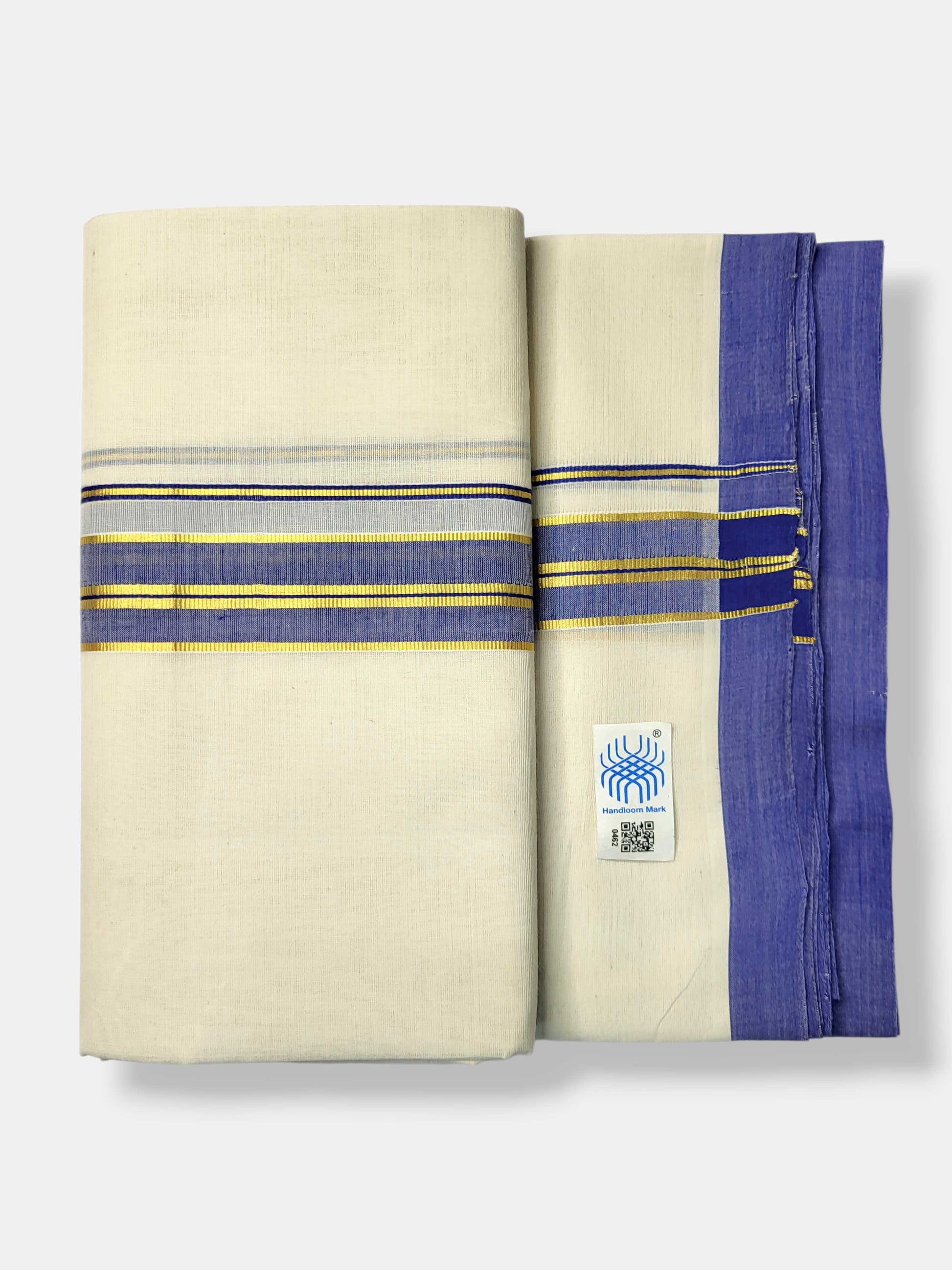 Kerala Balaramapuram Pure Cotton Handloom Mundu/Dhoti