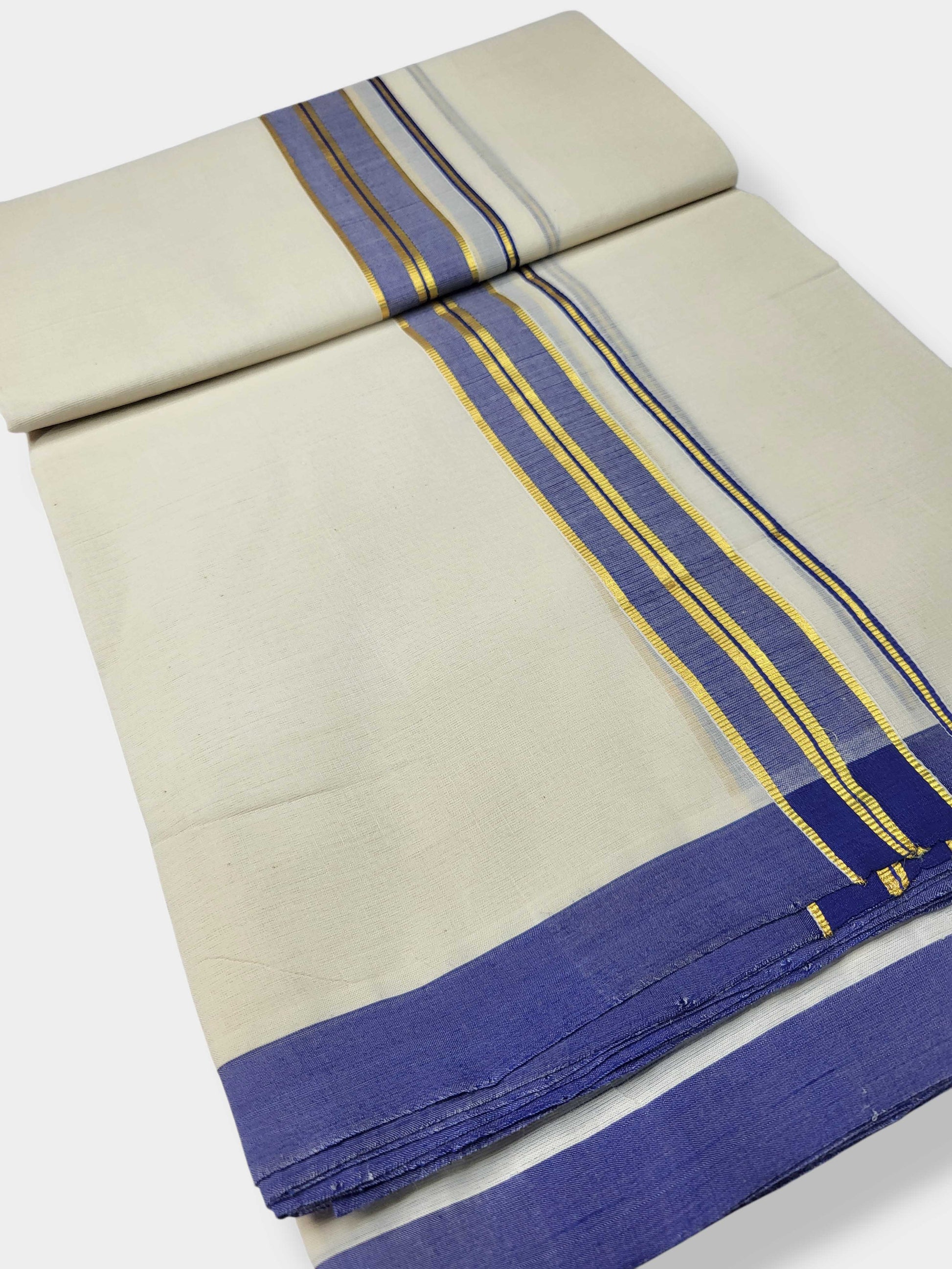 Kerala Balaramapuram Pure Cotton Handloom Mundu/Dhoti