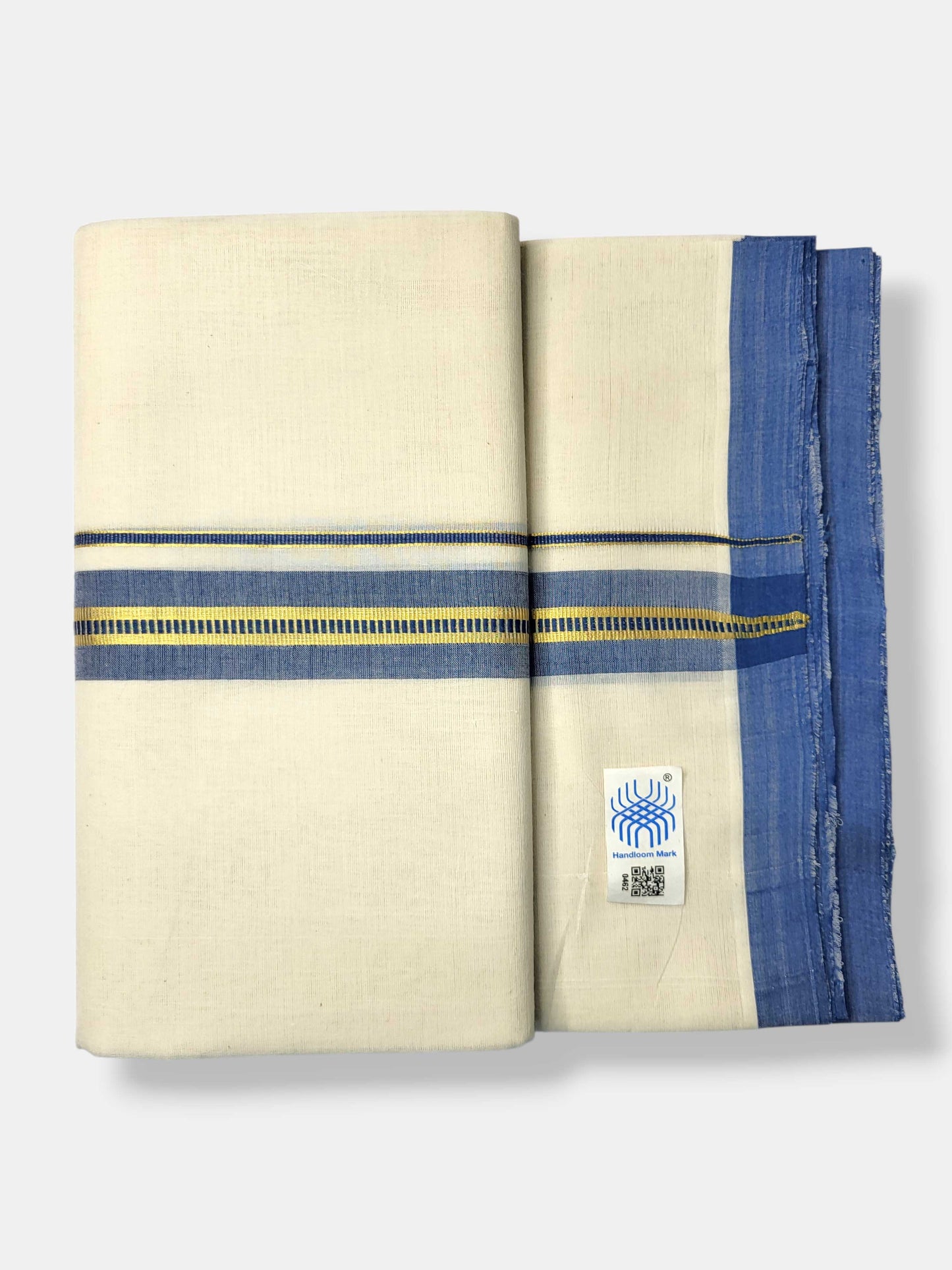 Kerala Balaramapuram Pure Cotton Handloom Mundu/Dhoti