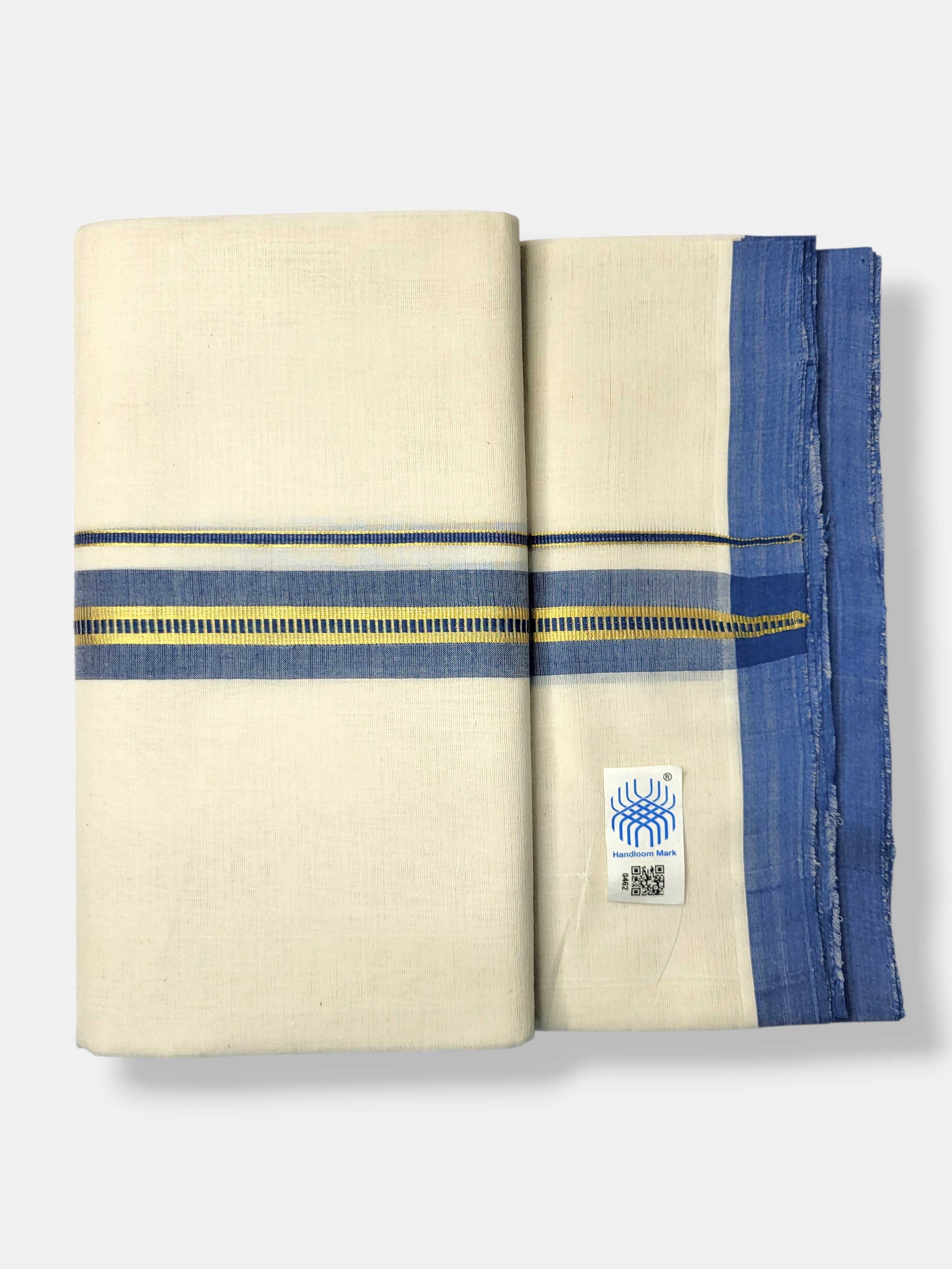 Kerala Balaramapuram Pure Cotton Handloom Mundu/Dhoti