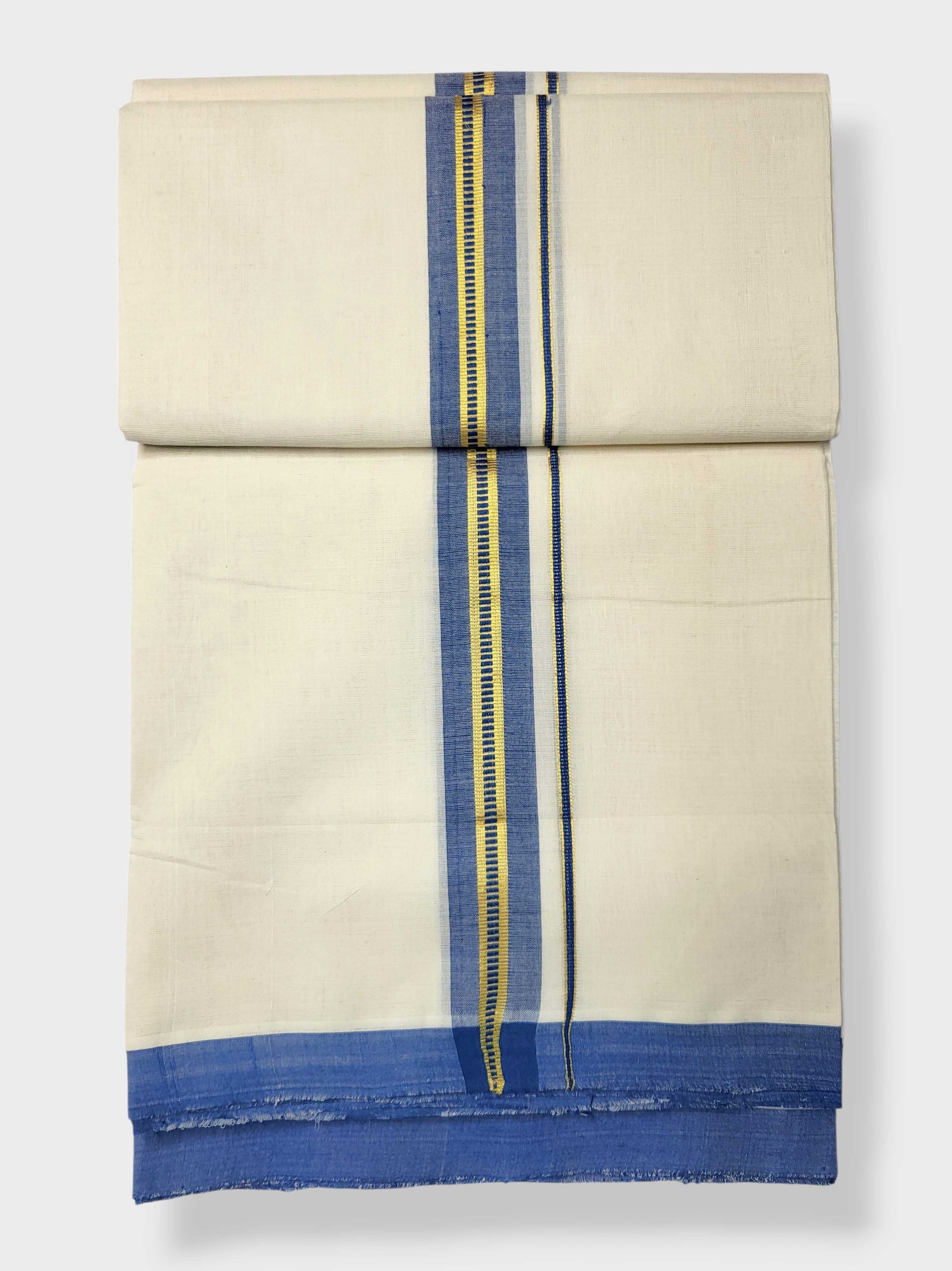 Kerala Balaramapuram Pure Cotton Handloom Mundu/Dhoti