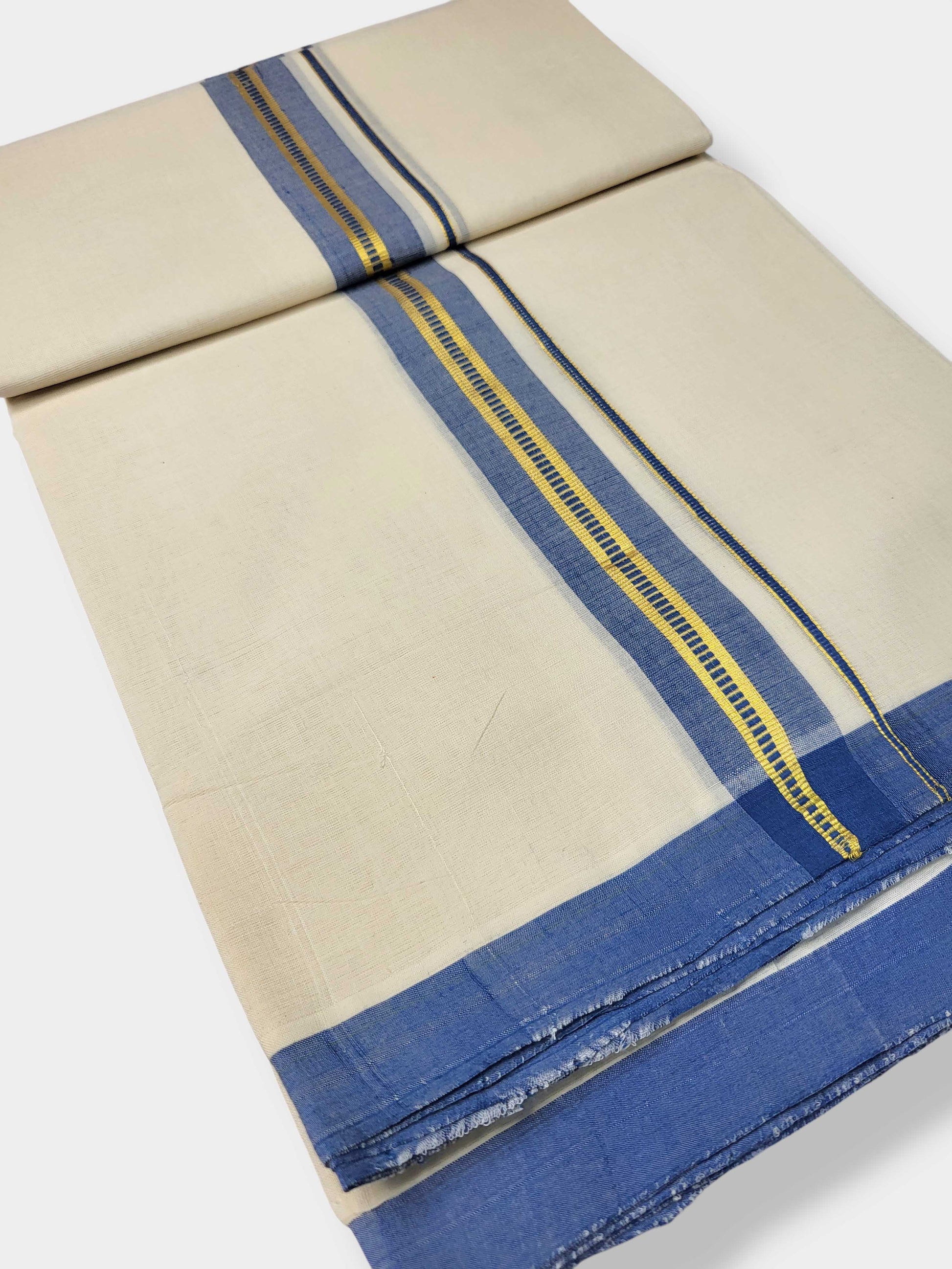 Kerala Balaramapuram Pure Cotton Handloom Mundu/Dhoti