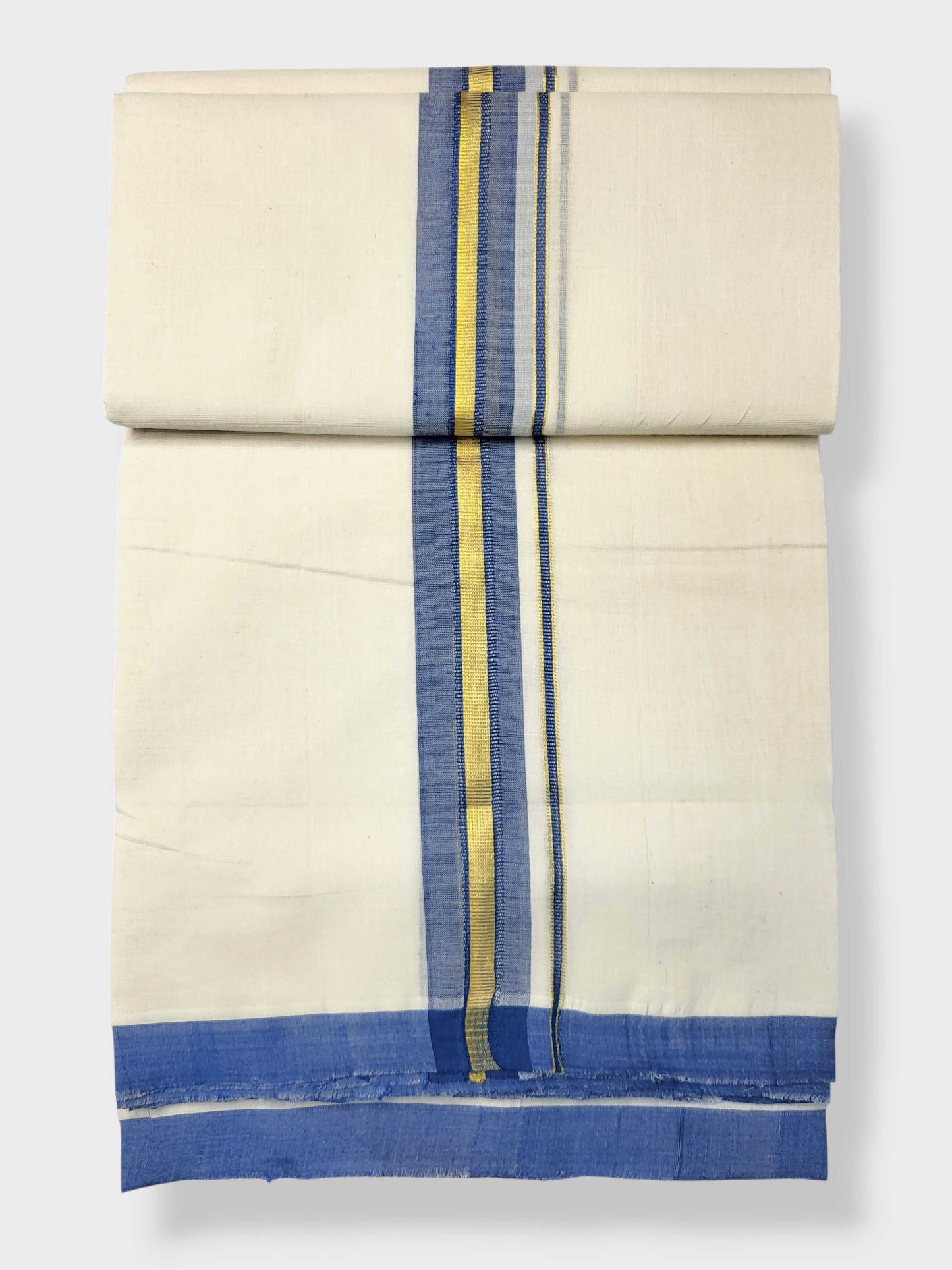 Kerala Balaramapuram Pure Cotton Handloom Mundu/Dhoti