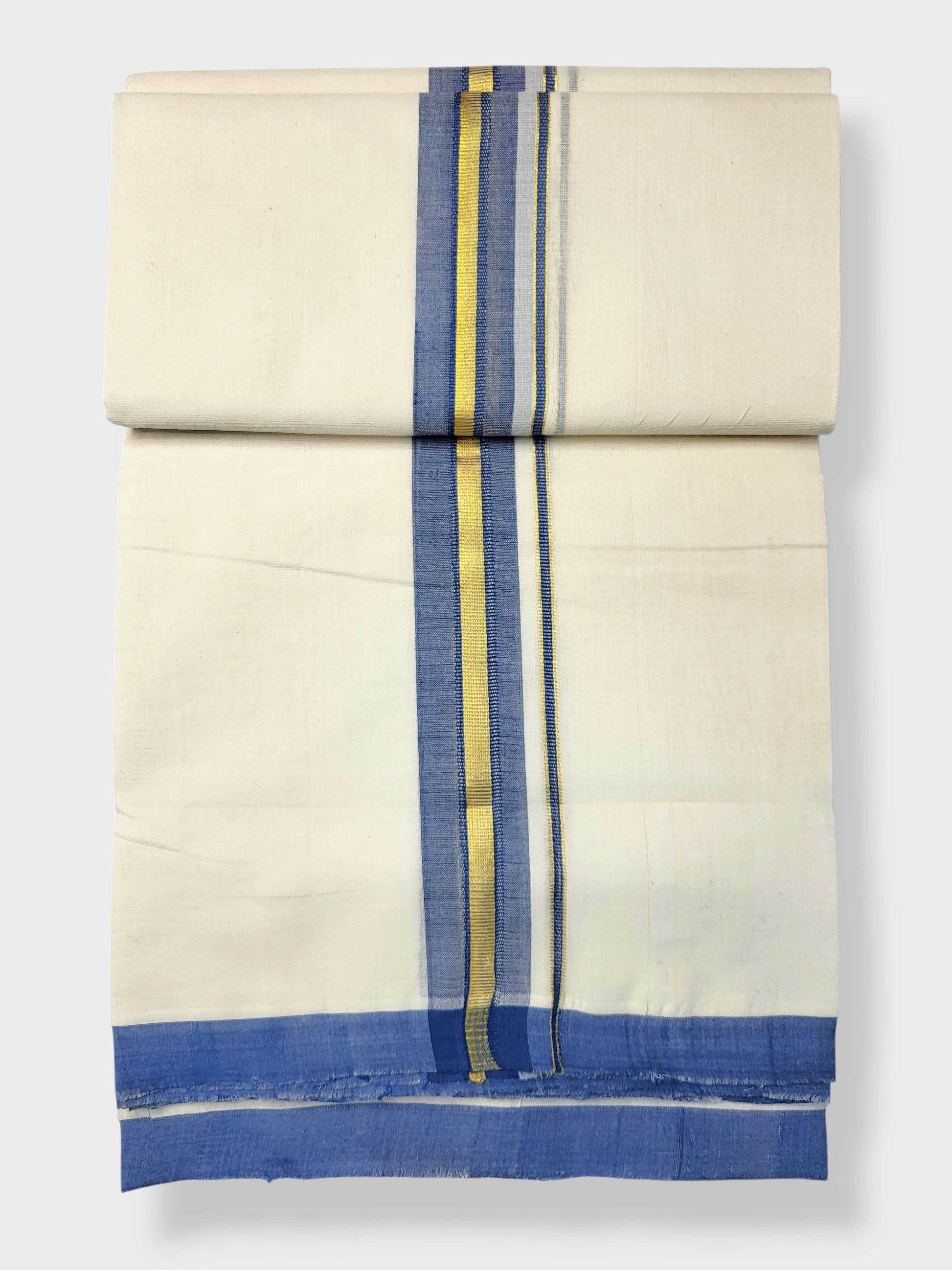 Kerala Balaramapuram Pure Cotton Handloom Mundu/Dhoti