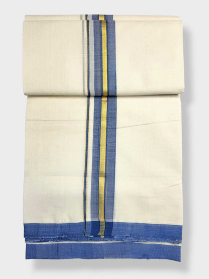 Kerala Balaramapuram Pure Cotton Handloom Mundu/Dhoti