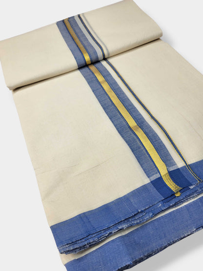 Kerala Balaramapuram Pure Cotton Handloom Mundu/Dhoti