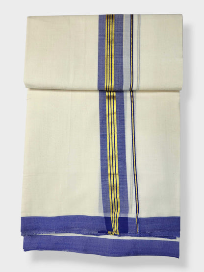 Kerala Balaramapuram Pure Cotton Handloom Mundu/Dhoti