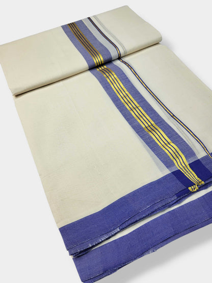 Kerala Balaramapuram Pure Cotton Handloom Mundu/Dhoti