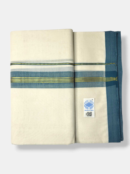 Kerala Balaramapuram Pure Cotton Handloom Mundu/Dhoti