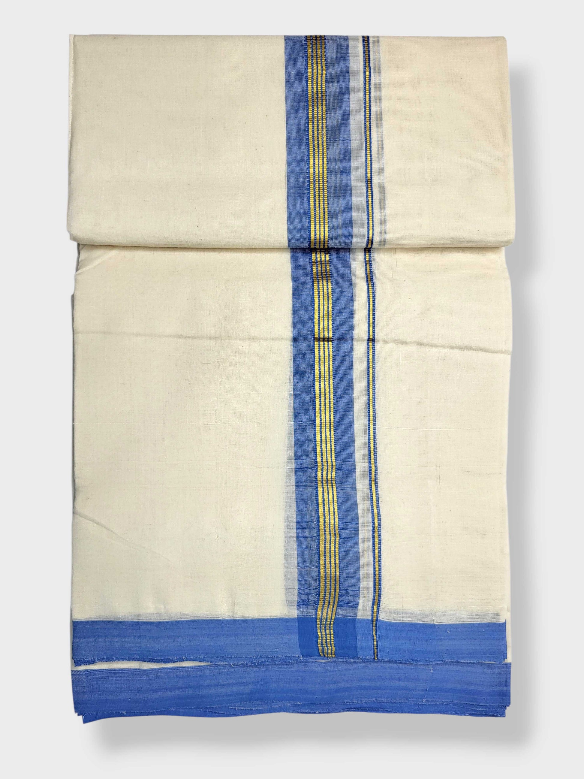 Kerala Balaramapuram Pure Cotton Handloom Mundu/Dhoti