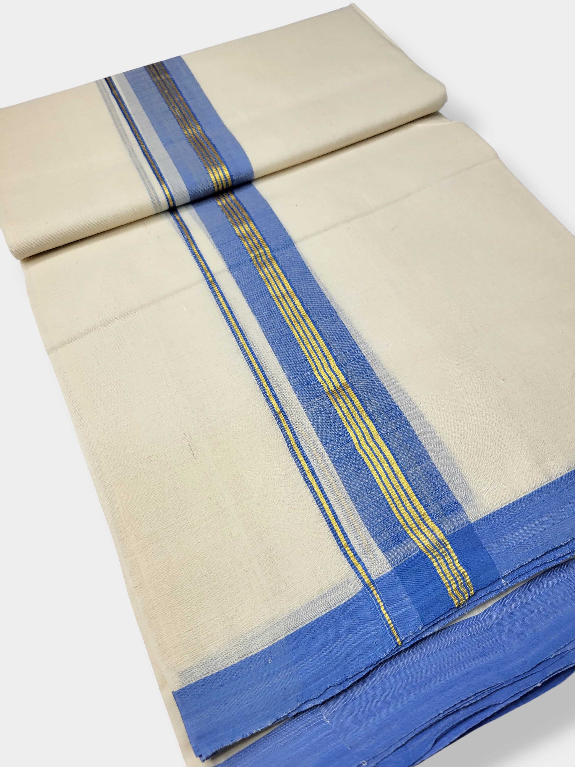 Kerala Balaramapuram Pure Cotton Handloom Mundu/Dhoti