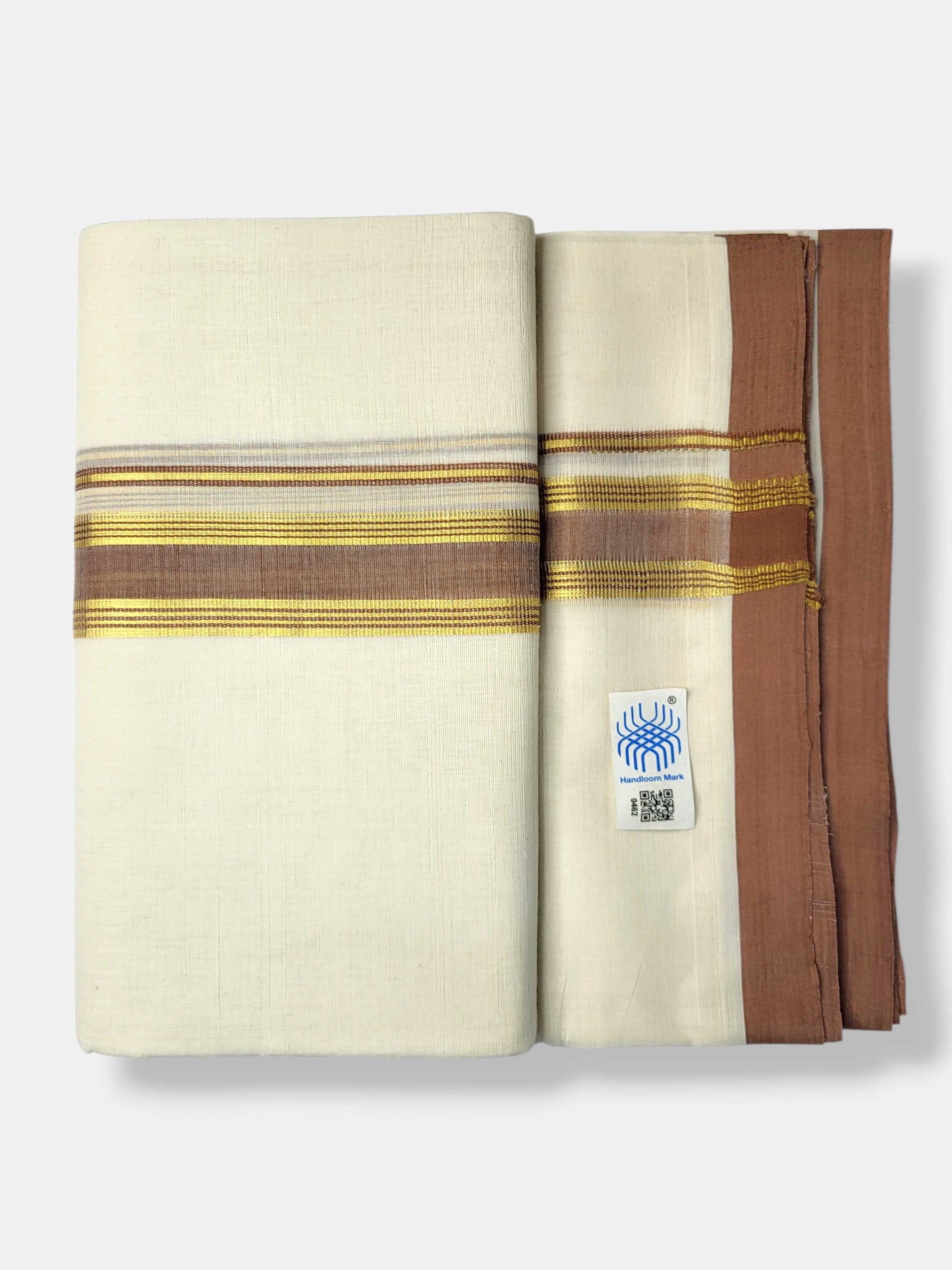 Kerala Balaramapuram Pure Cotton Handloom Mundu/Dhoti