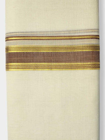 Kerala Balaramapuram Pure Cotton Handloom Mundu/Dhoti