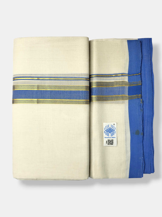 Kerala Balaramapuram Pure Cotton Handloom Mundu/Dhoti