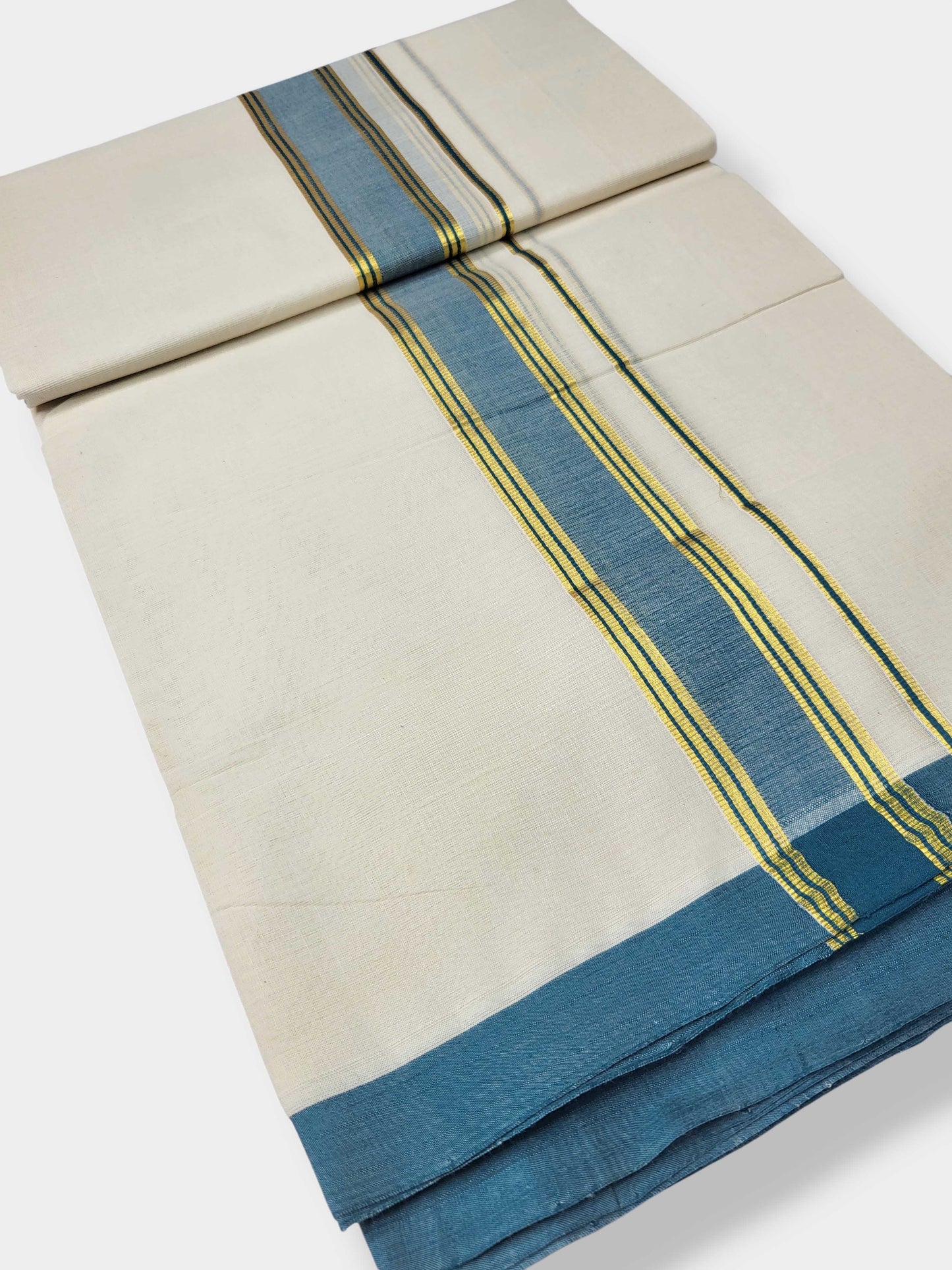 Kerala Balaramapuram Pure Cotton Handloom Mundu/Dhoti